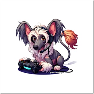 Chinese Crested Gamer Posters and Art